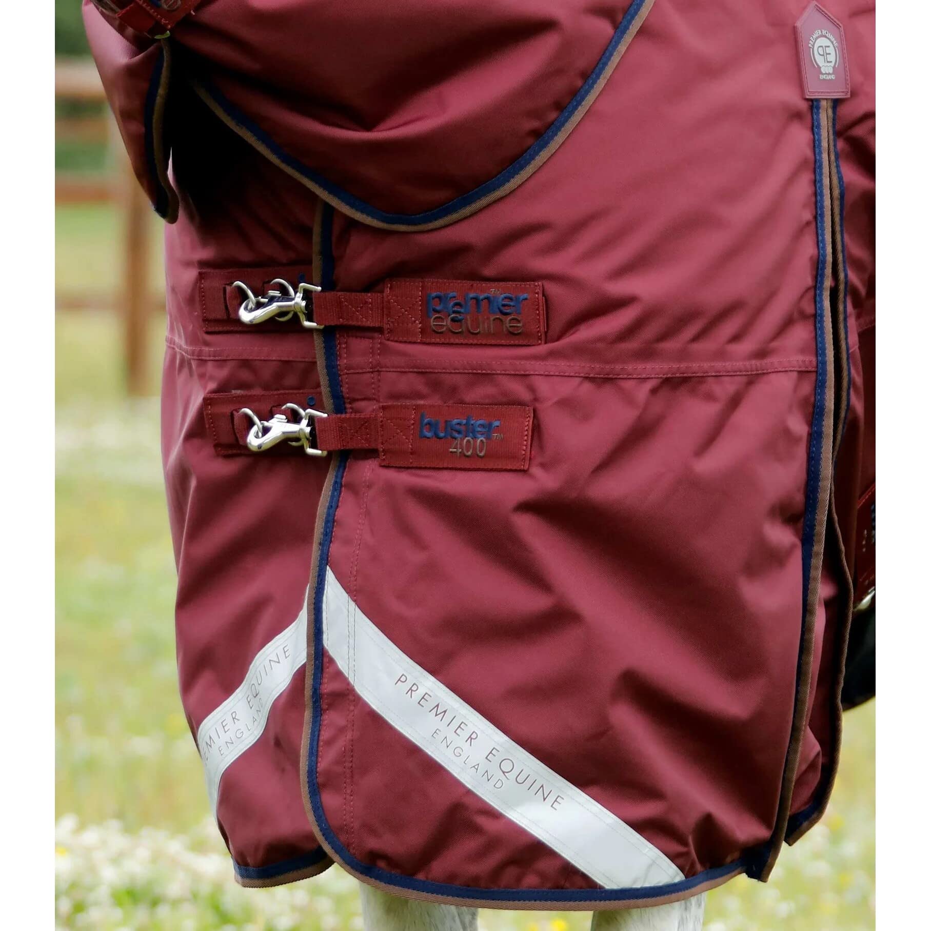 Coperta impermeabile per cavalli con copricollo Premier Equine Buster 400 g
