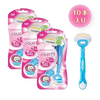 Amazon.co.jp: 貝印(KAI CORPORATION) アクアフィット 9本+1