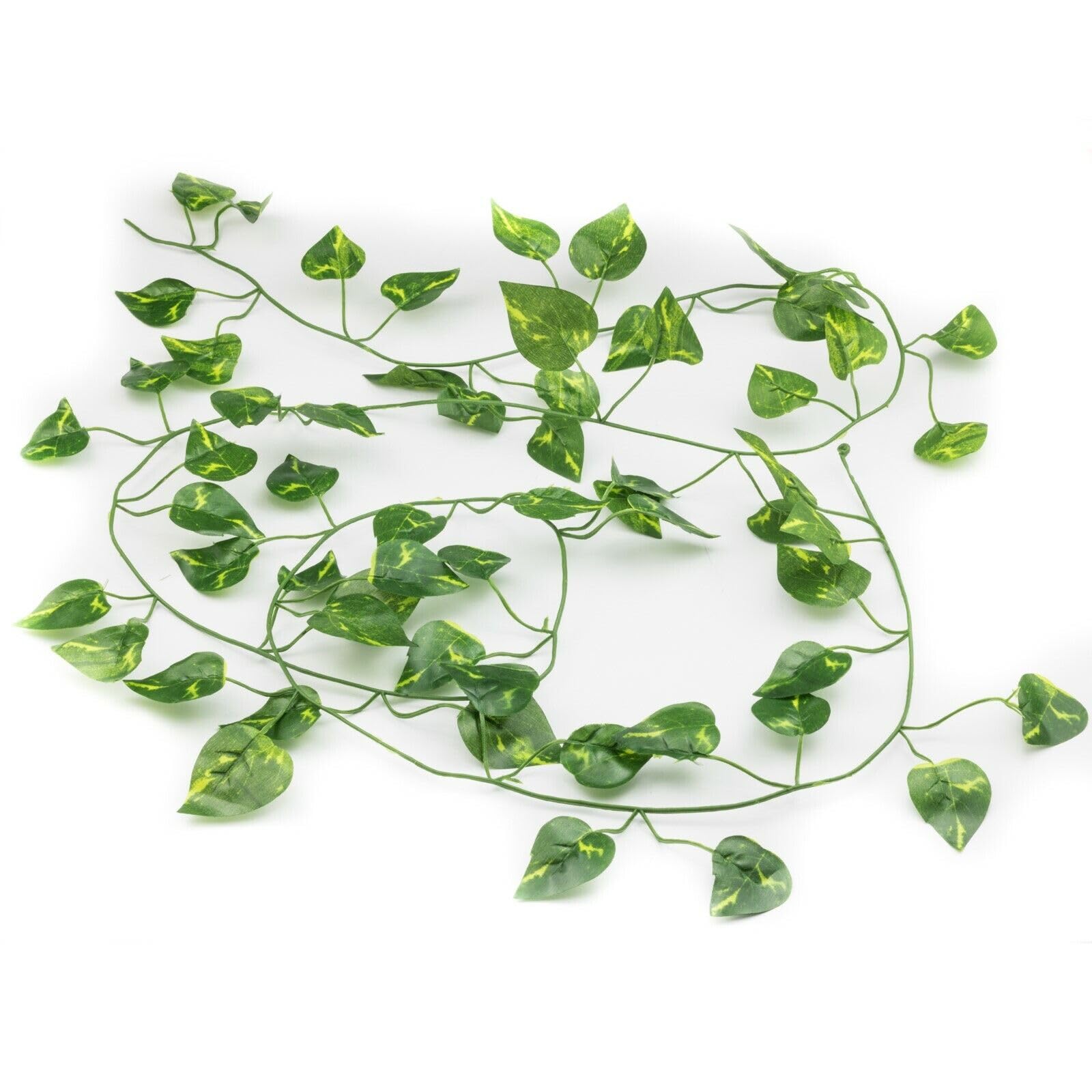ADEPTNA 2.1M Artificial Ivy Vine - Lifelike Greenery for Stylish Décor - Garland Green Leaves Odourless Fake Hanging Plants Decoration for Home Bedroom Wedding (ACK OF 12 (2.1M X 12))