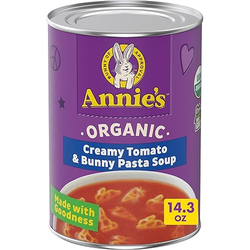 Annies - Sopa enlatada cremosa de tomate y conejito lista para servir 143 onzas