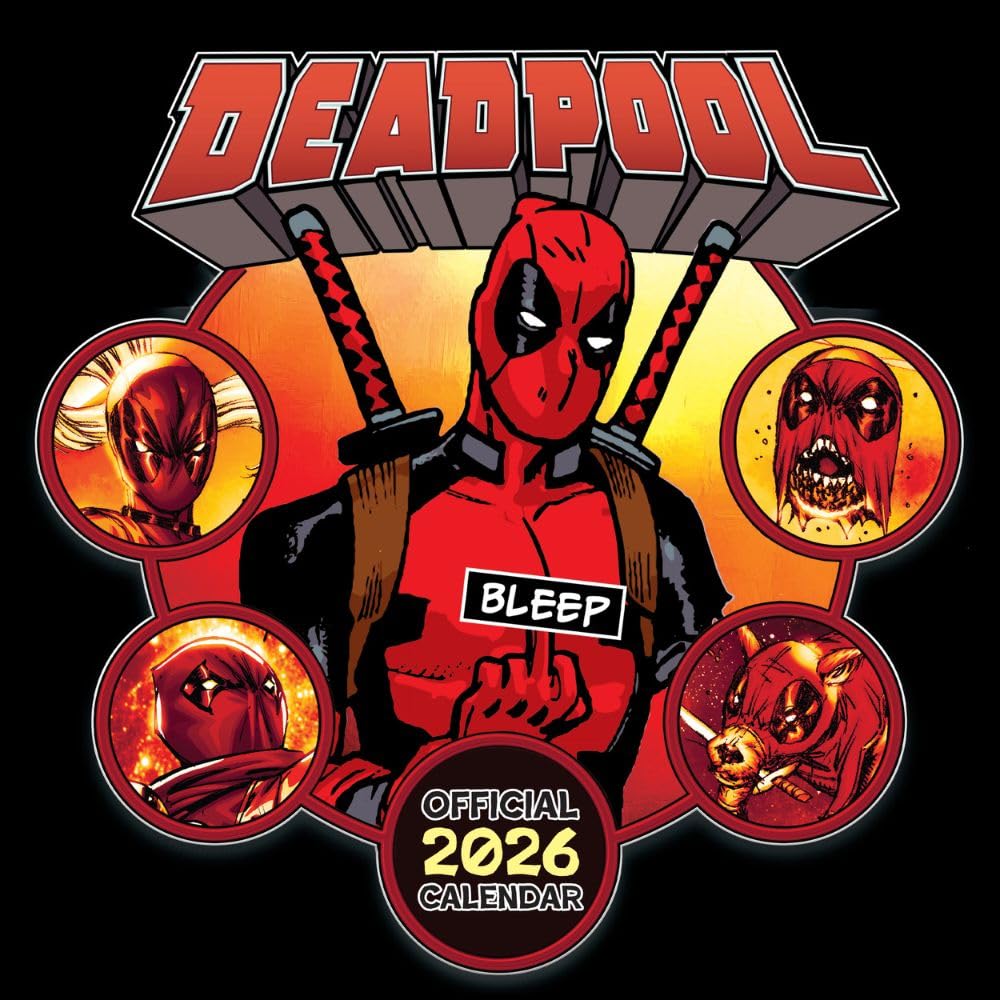 MARVEL DEADPOOL 2026 SQUARE CALENDAR