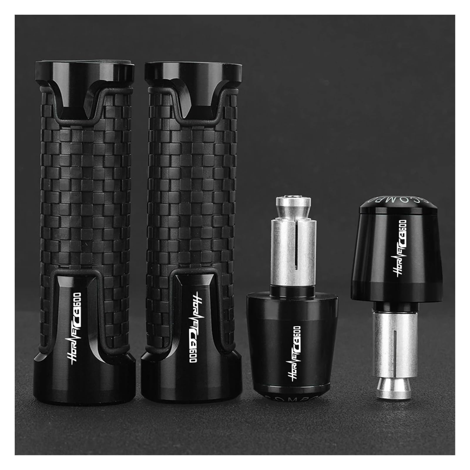 Manopole Manubrio Impugnatura PER Ho&nda CB600 HORNET CB 600 599F 1998-2006 2005 2004 2003 CB 600 Moto 7/8 "22MM Manopole Manubrio Tappo Bar