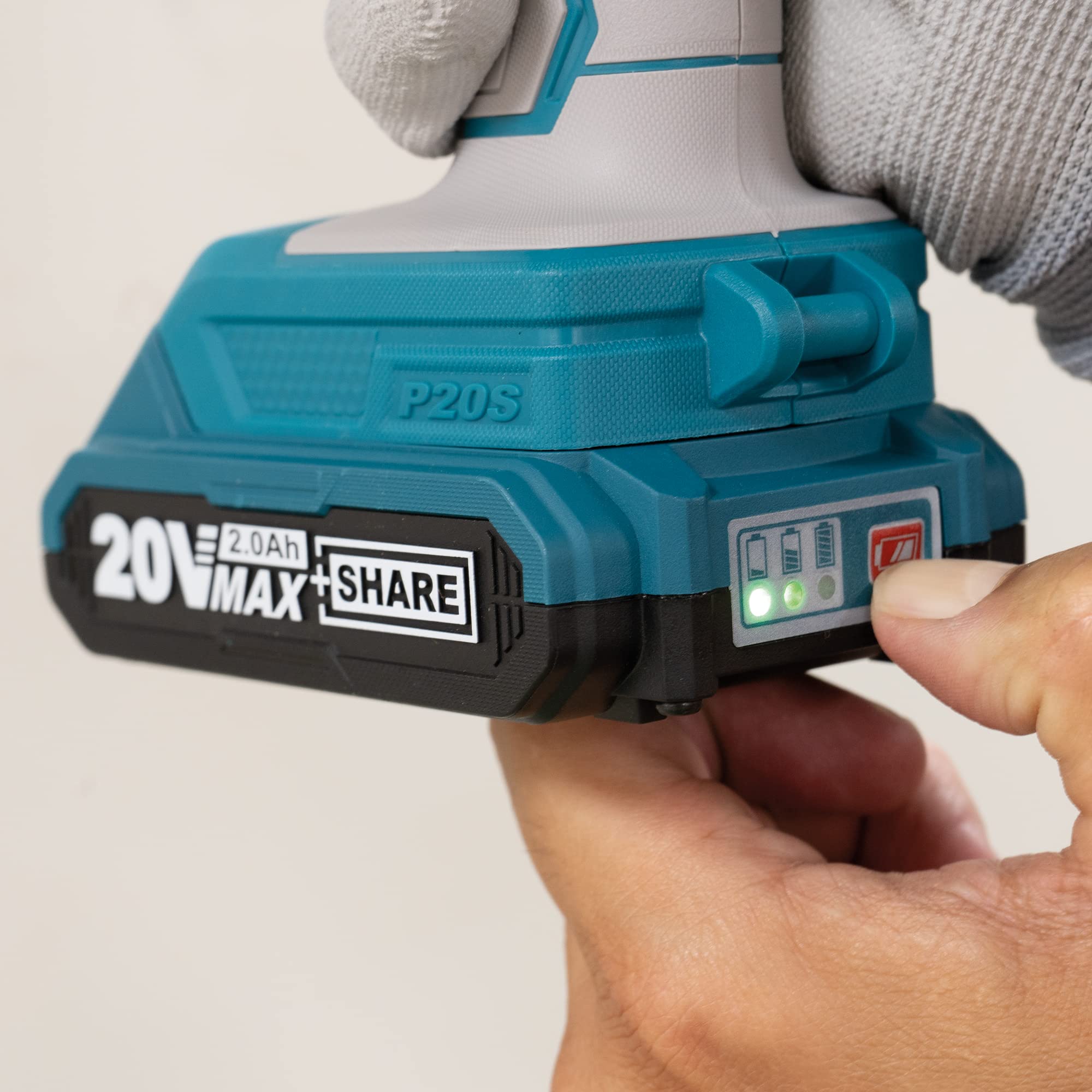 TOTAL - Set de Tijeras de Podar Eléctricas Profesionales - Motor Brushless - Corte hasta 30mm - Incluye Batería de Litio 20V 2Ah y Cargador Rápido - Ideal para Jardinería