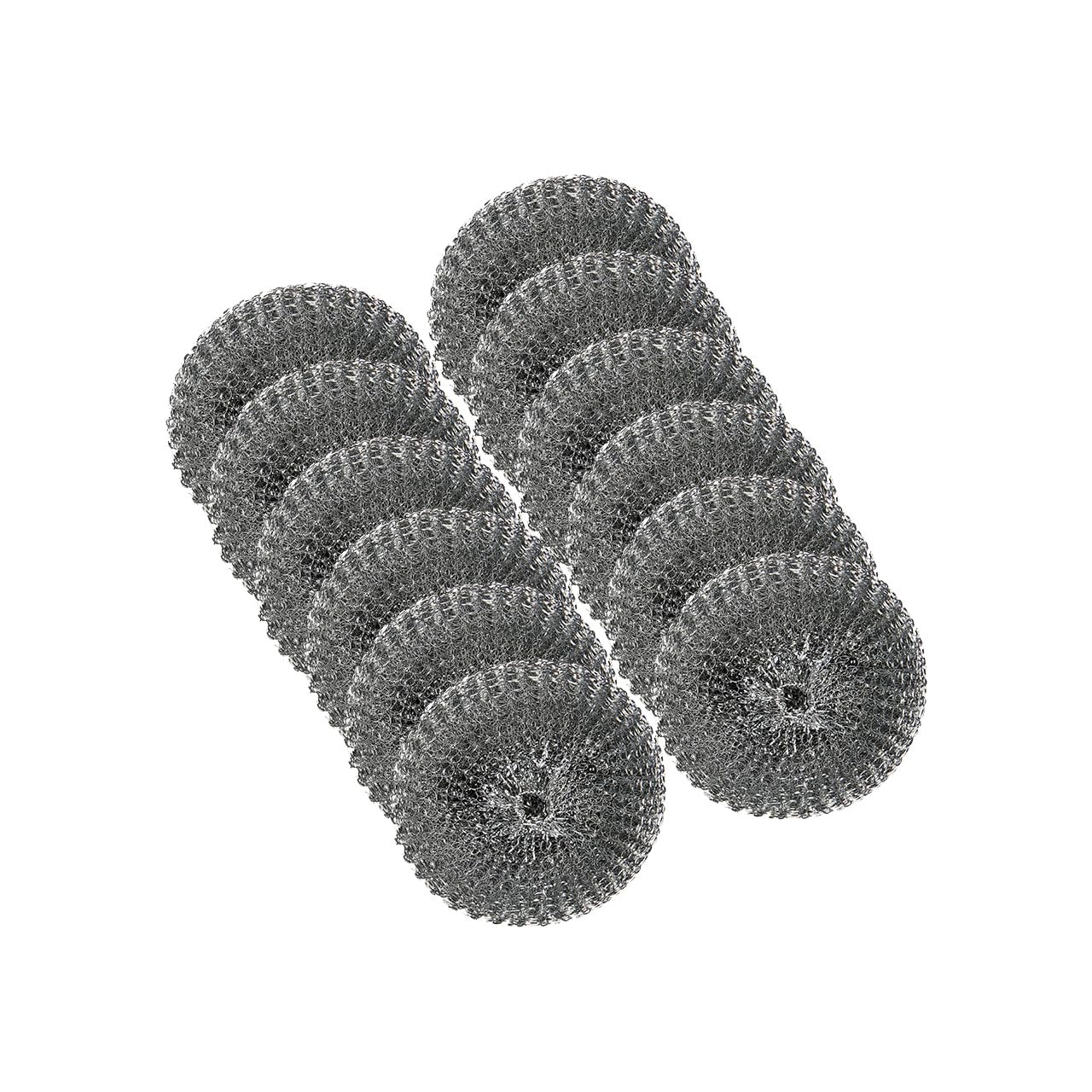 Catermax Stainless Steel Scourer - Pack of 12, weight 30g