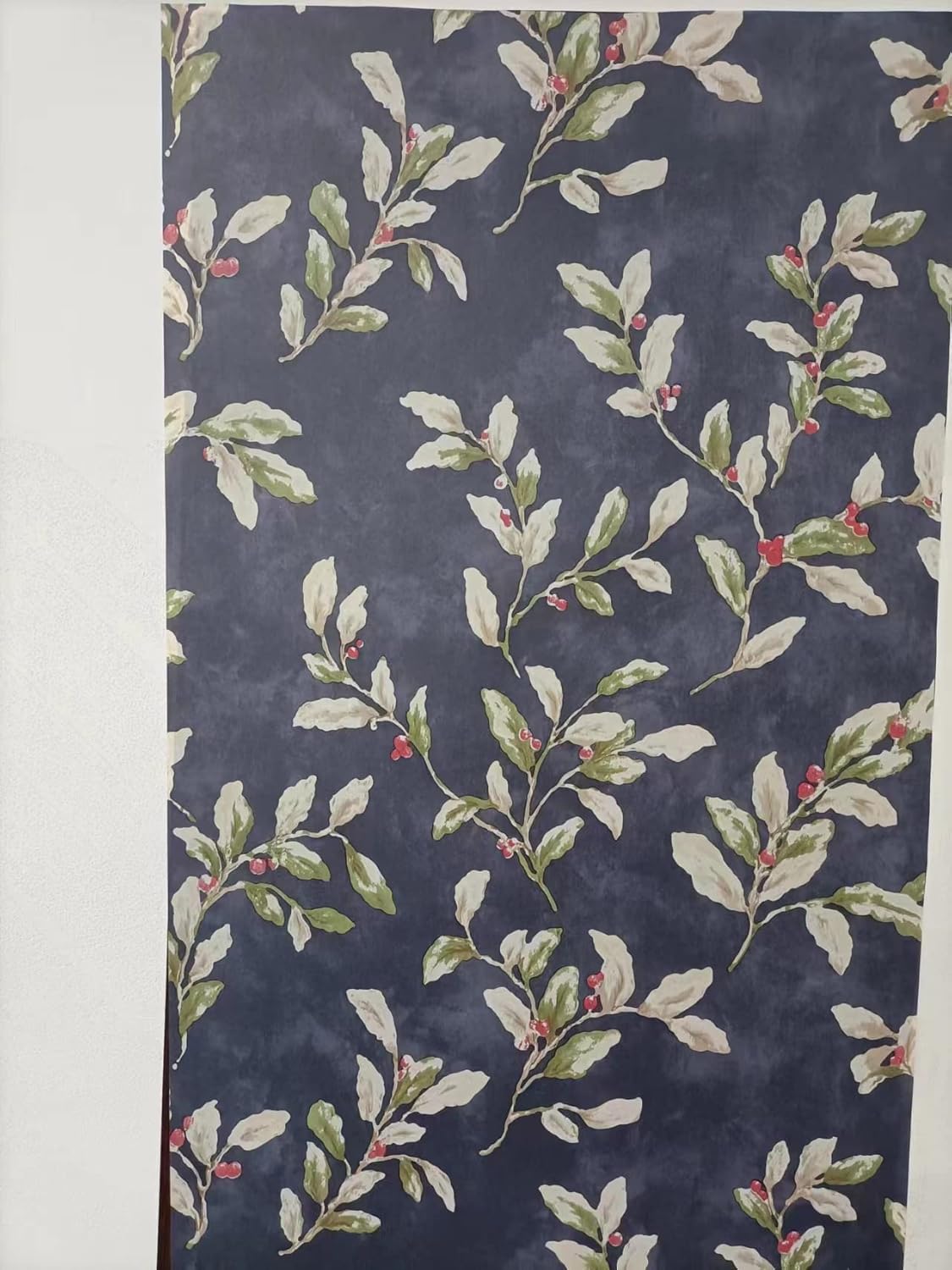 ZAMNEA White Leaf Peel and Stick Shelf Liner Paper, Purple