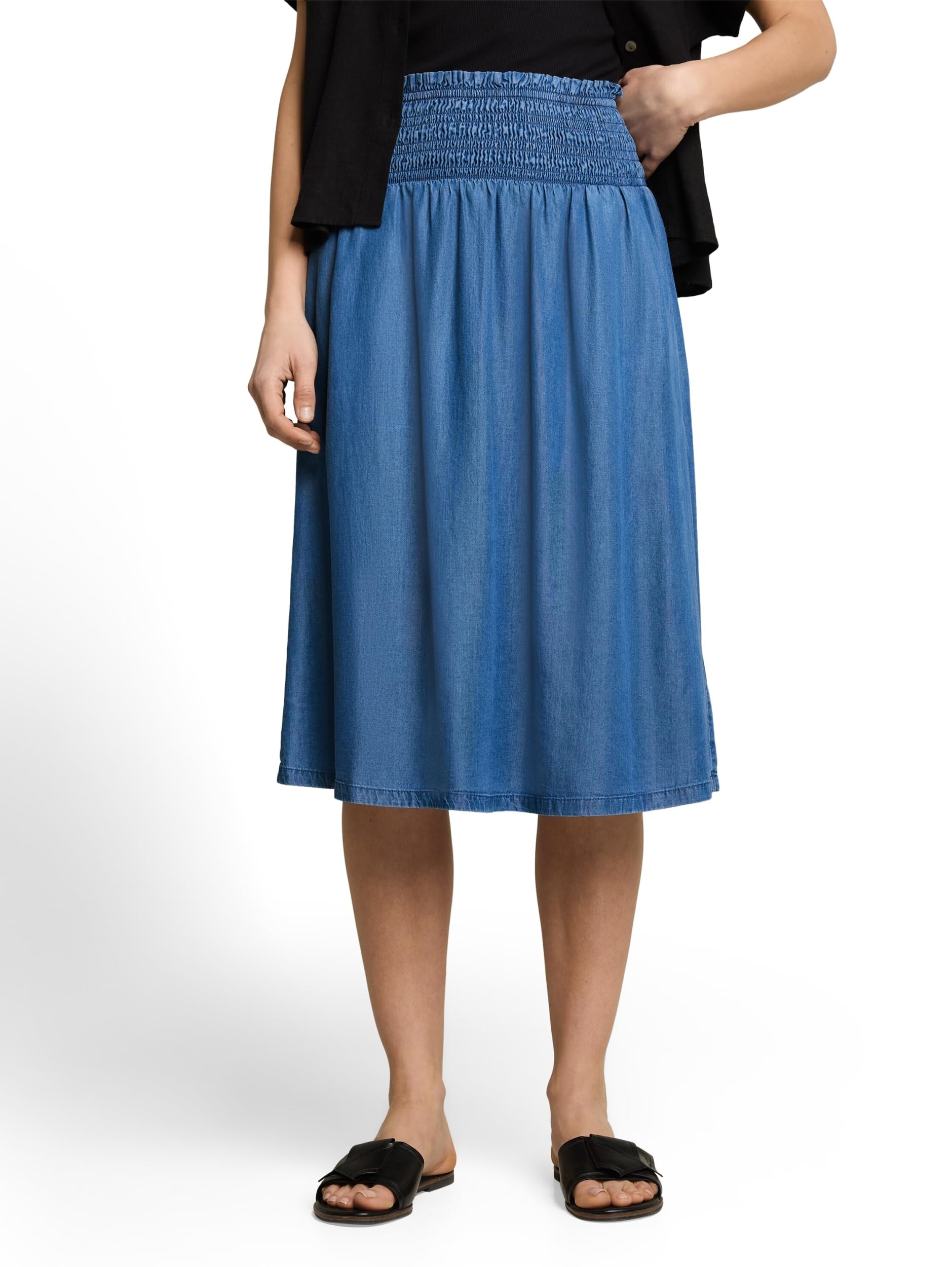 TOM TAILOR Skirt Denim Look