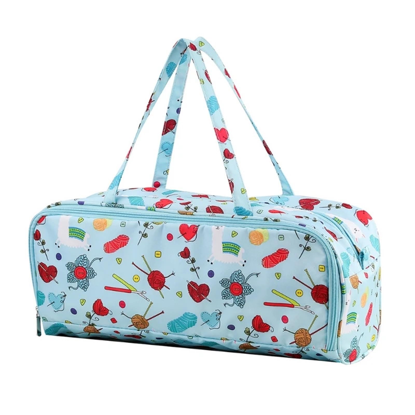 Sewing Box Knitting Bag Yarn Storage Home Daily Tote Oragnizer Crochet Basket for Skein Needles for Home
