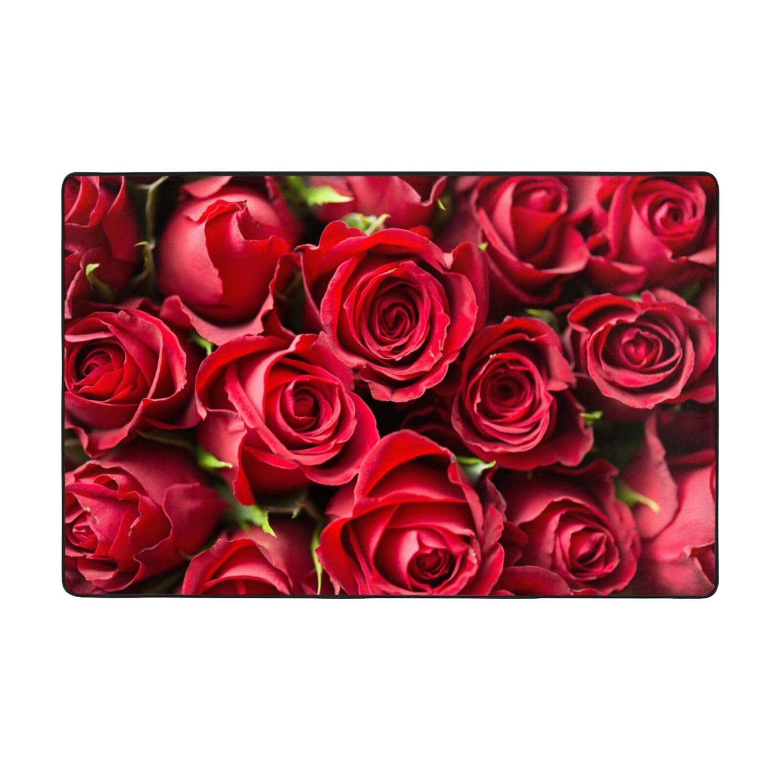 Grand tapis doux antidérapant rose rouge pour sécuriser la salle de jeux