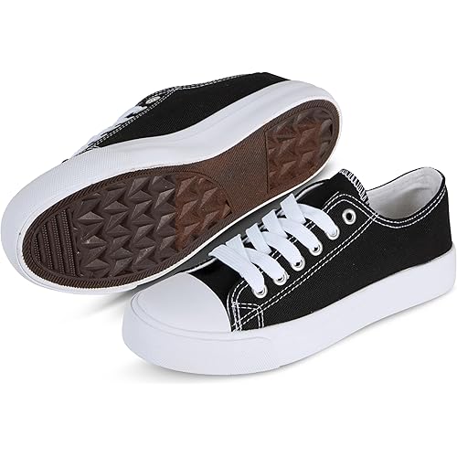 Canvas Shoes for Women Casual Low Top Sneakers Fashion Womens Tennis Shoes for Everyday Wear