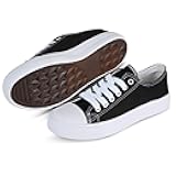 Canvas Shoes for Women Casual Low Top Sneakers Fashion Womens Tennis Shoes for Everyday Wear