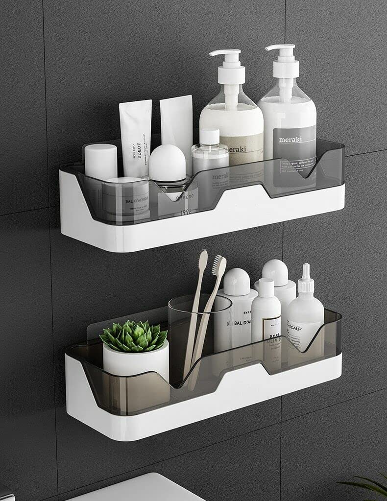 KHM Plastic Multipurpose Wall Mount Bathroom Shelf&Rack For Home&Kitchen. Self Adhesive Sticker Support Without Drilling. (2 Pack,Bathroom Shelf) (B0C4BCDL8Q) Amazon Price History, Amazon Price Tracker