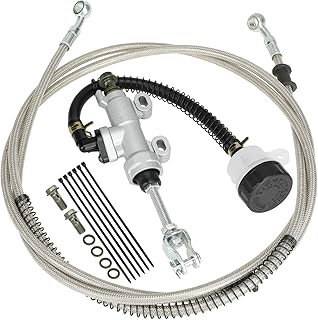 Rear Brake Master Cylinder Reservoir Hose Line for 90cc 110cc 125cc 150cc 200cc 250cc Arctic Cat Suzuki Chinese ATV Quad Pit Dirt Bike Yerf Dog Helix Coleman Go Kart Cart Buggy Motorcycle Parts