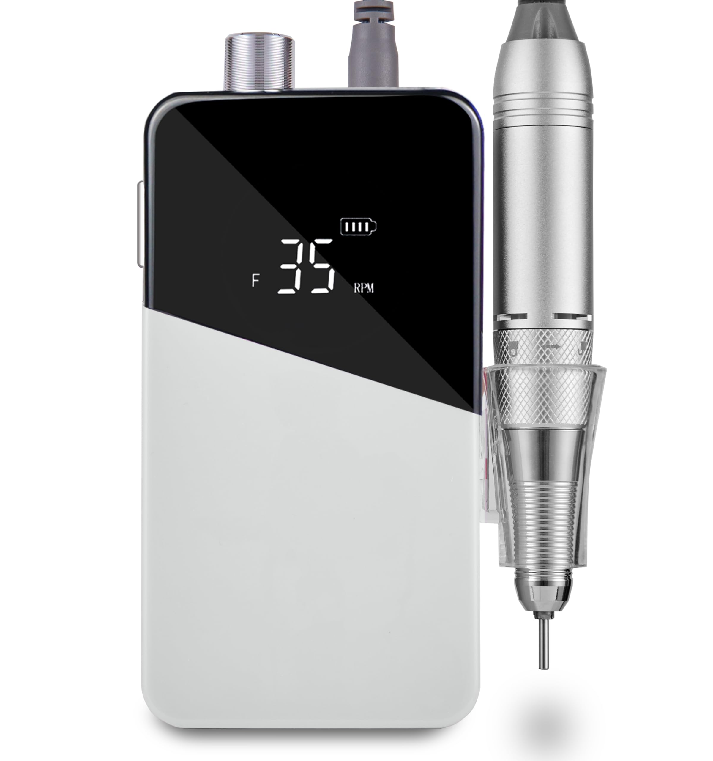 Taladro eléctrico de uñas, colorido y recargable, 35000 RPM, con batería desmontable, herramientas eléctricas portátiles para uñas