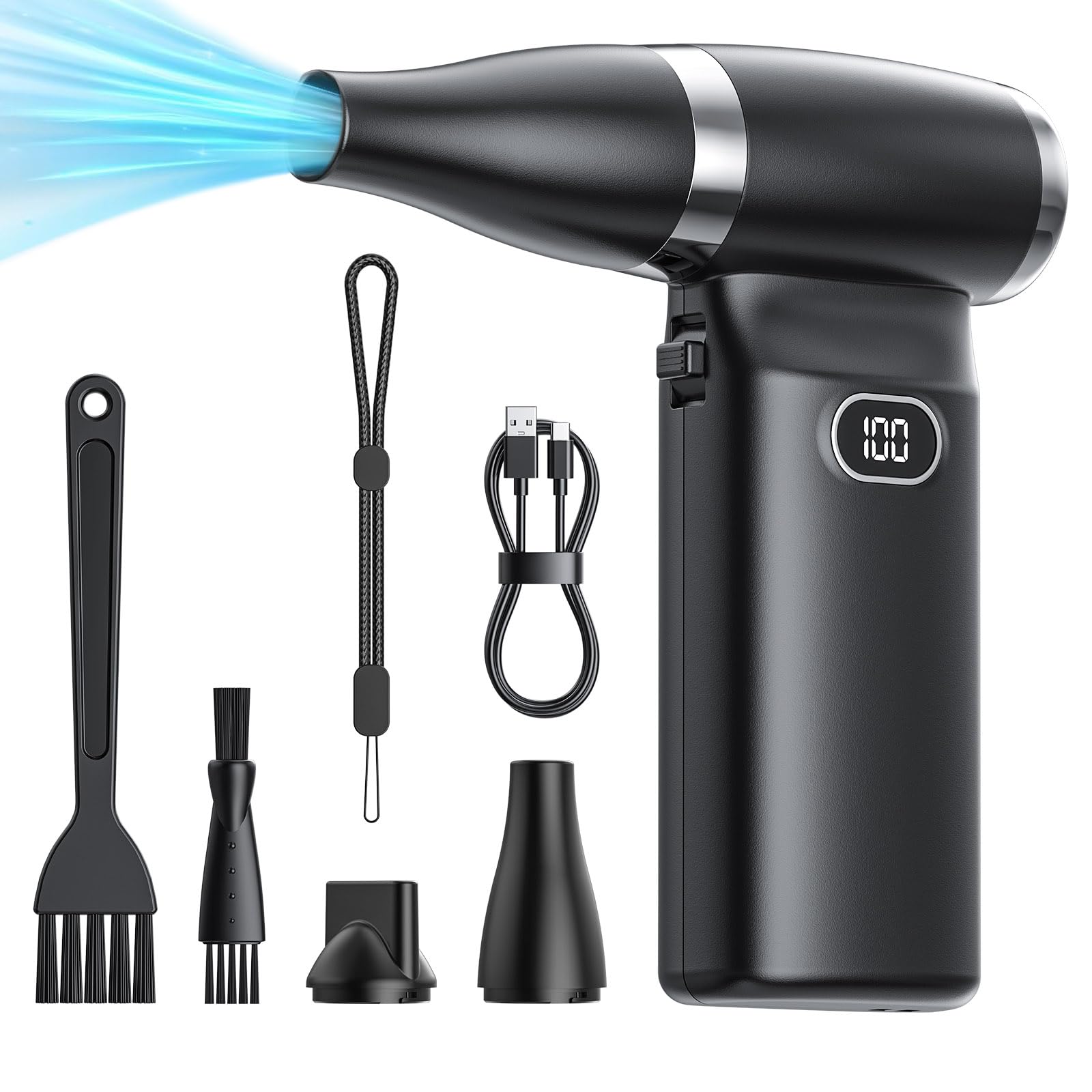 Electric Compressed Air Duster Cordless 60 MPH