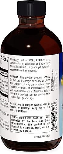 Miniatura 2 de Planetary Formulas Well Child, Jarabe de Echinacea-saúco, 8 fl oz (8.0fl oz)
