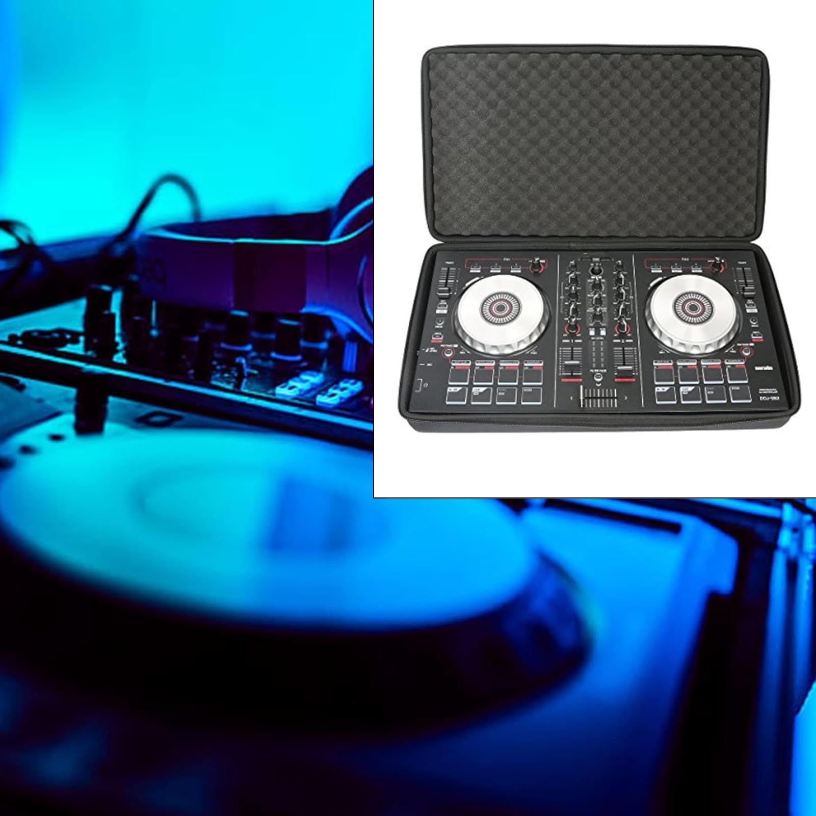 Custodia per controller DJ a 2 canali con protezione ammortizzante per DJ-FLX4 DDJ-400 SB2 SB3 RB Borsa di stoccaggio portatile