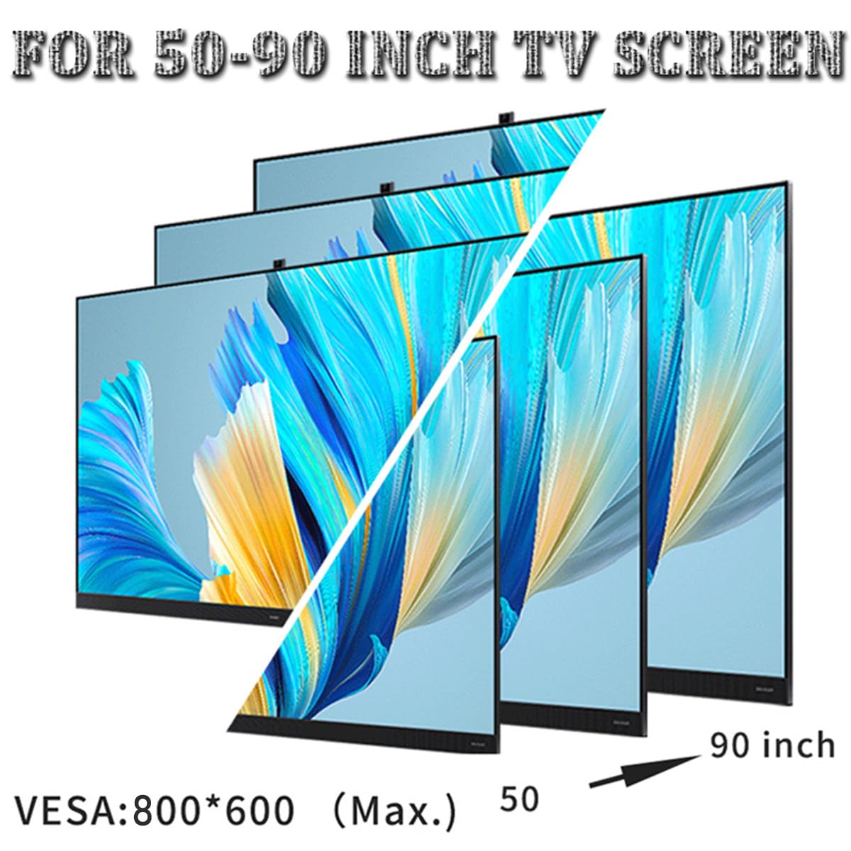 Soporte motorizado de techo para TV con ángulo ajustable para pantallas grandes, diseño eléctrico abatible para instalación de techo inclinado
