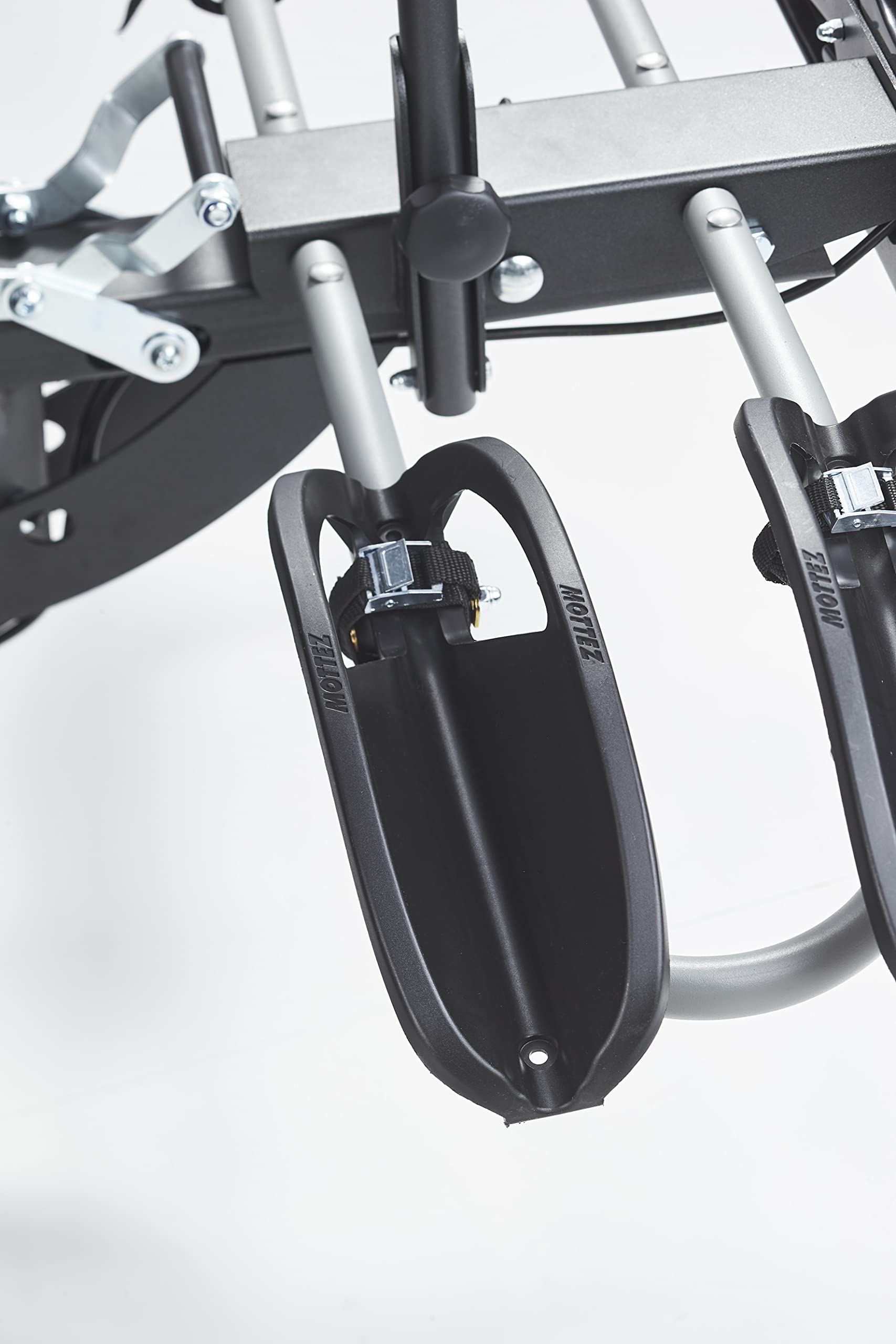 Portabici 2 biciclette su gancio di traino pieghevole Premium Mottez, acciaio
