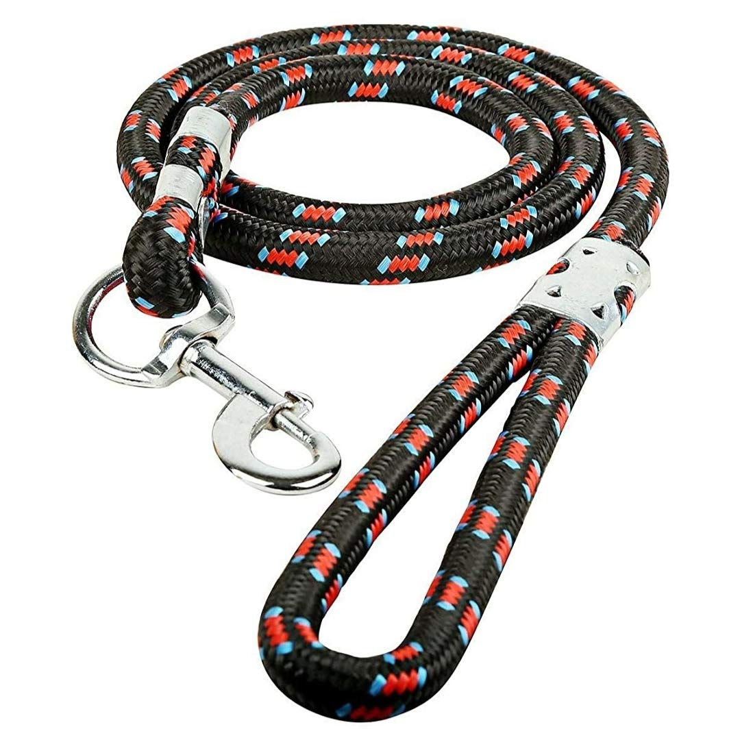 Durable Rope Training Leash for Medium, Large Size Dogs, with Strong Hook Multi Size 12mm (Color May Vary)