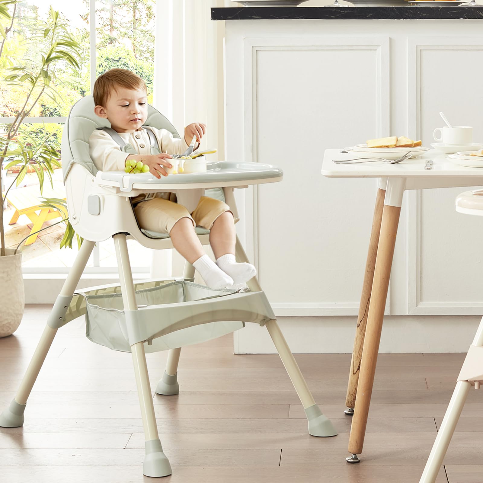 High Chair 4 in 1, High Chairs for Babies and Toddlers, Convertible