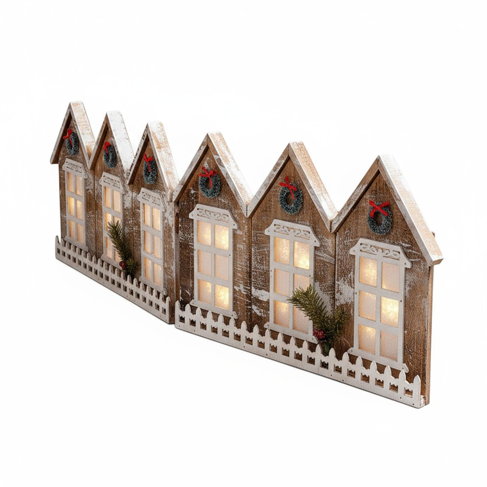 Łatwy montaż obroża choinkowa z naturalnego drewna z bezpiecznymi światłami LED ozdoba świąteczna rodzinne spotkanie dekoracja LED choinka spódnica
