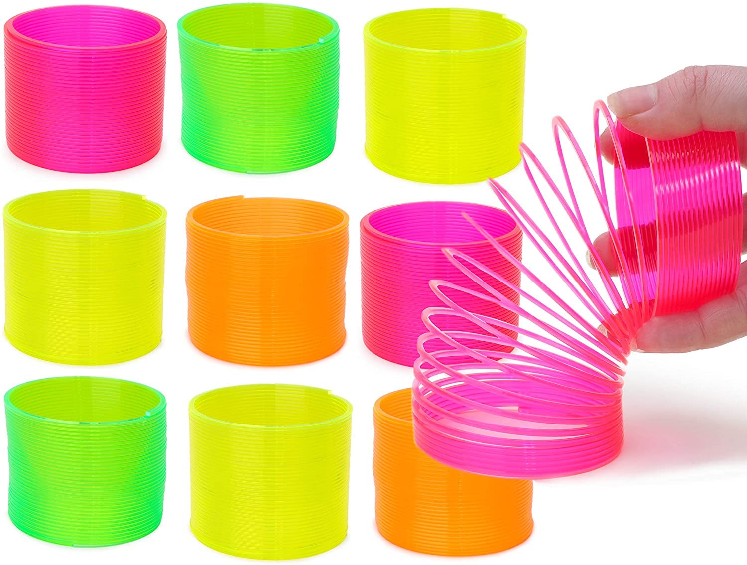 KASBA Magic Spring Rainbow Bouncy Expandable Slinky Toys (Assorted Color) (Pack of 4 pcs) (B09RQJTQV3) Amazon Price History, Amazon Price Tracker