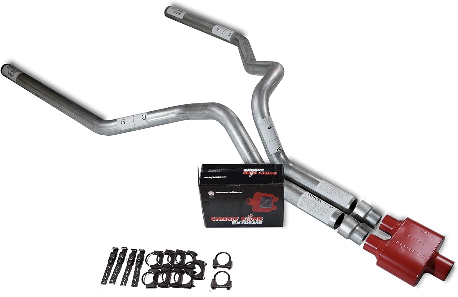 Truck Exhaust Kits Shop Line dual exhaust system 2.5 SS pipe Jones Y
