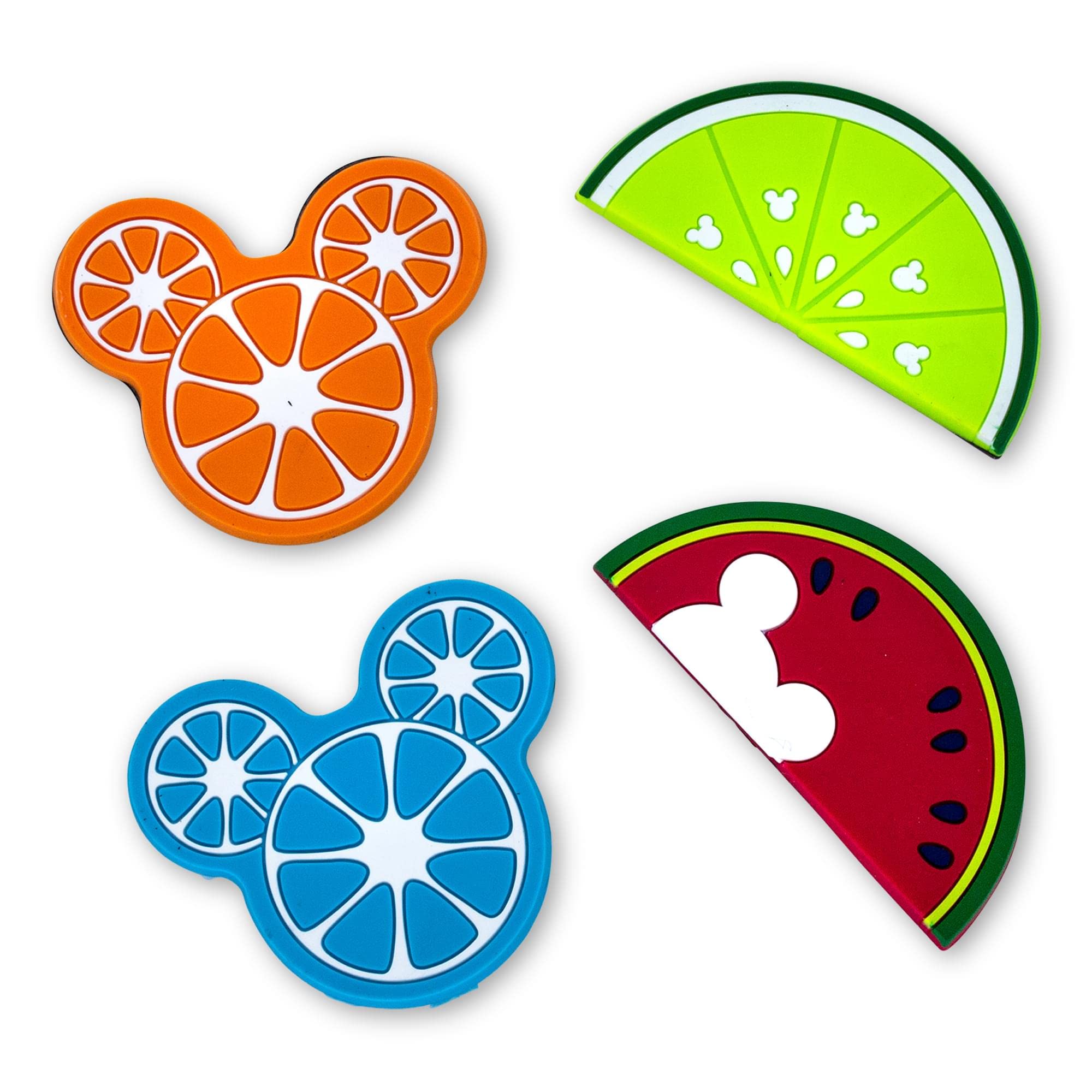 Amazon.com: Disney Mickey Mouse 4-Piece Fruit Magnet Set | Cute