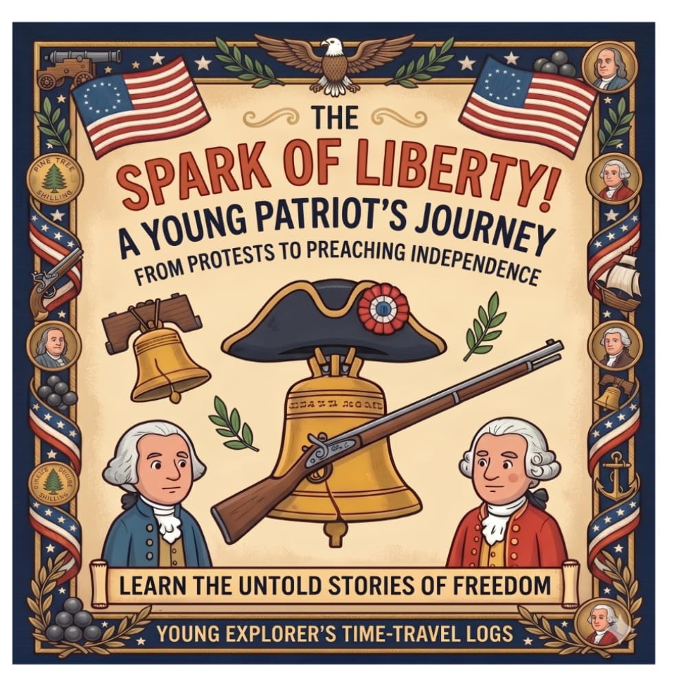 The Spark of Liberty! A Young Patriot’s Journey: From Protests to Preaching Independence: An Educational Time-Travel Adventure for Kids | Learn the ... the Fight for Freedom (Young Explorer’s Logs)