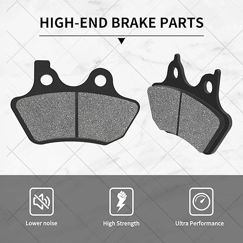 Miniatura 4 de Pastillas de Freno Delantero y Trasero para Harley FLHTCU-I Electra Glide Ultra ClassicFLHRCi Road King ClassicTouring FLHT 2000-2007 Dyna FXDLi