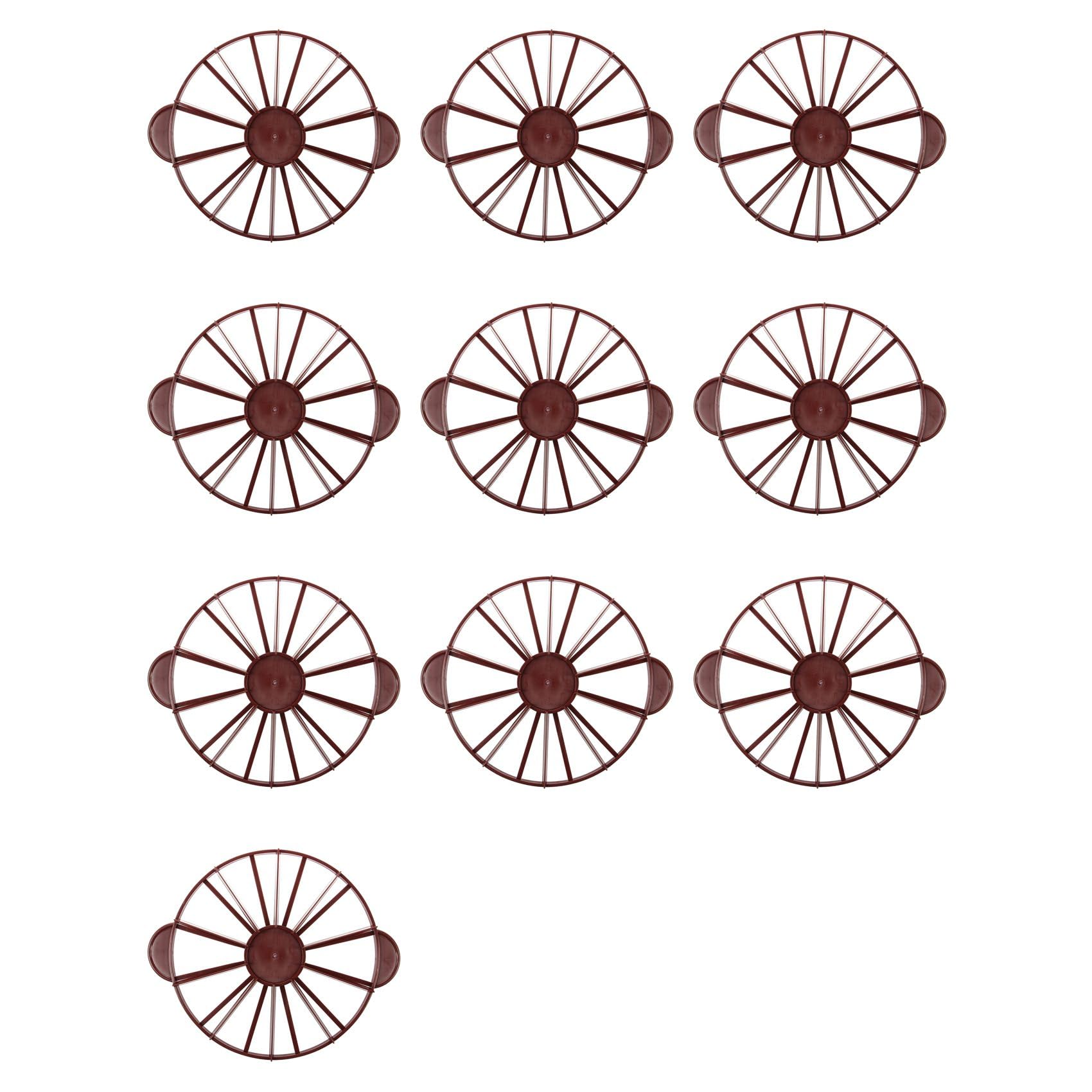 Hndhbfgrt 10X Cake Divider Pie Cake 10/12 Piece Equal Portion Marker Divider Dark Red
