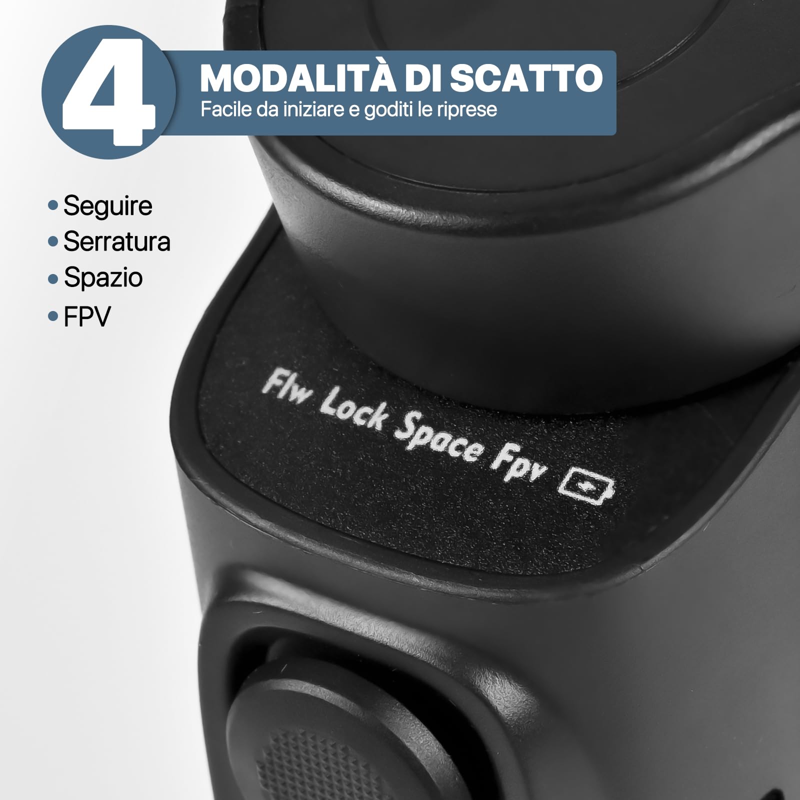 Stabilizzatore gimbal del telefono 3-Axis Smartphone Gimbal pieghevole per Vlogging, Youtube, Video in Diretta, Compatibile con iPhone/Android