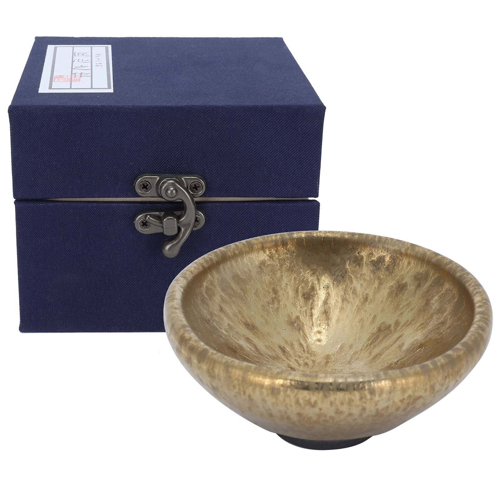 LimvonTing Exquisite Jianzhan Teacup Tea Bowl Kungfu Teaware Set Elegant Ceramic Cup with Intricate Design for Home Decoration