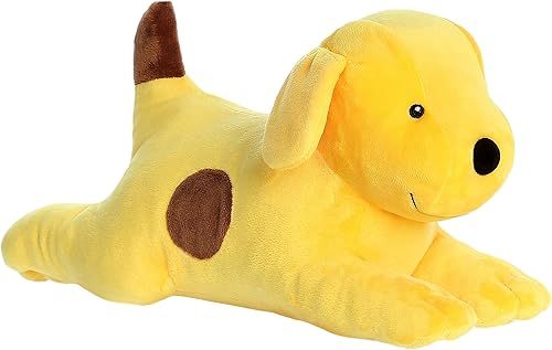 Miniatura 3 de Aurora® Playful Spot™ - Animal de peluche - Nostalgia infantil - Compañerismo duradero - Amarillo 13 pulgadas