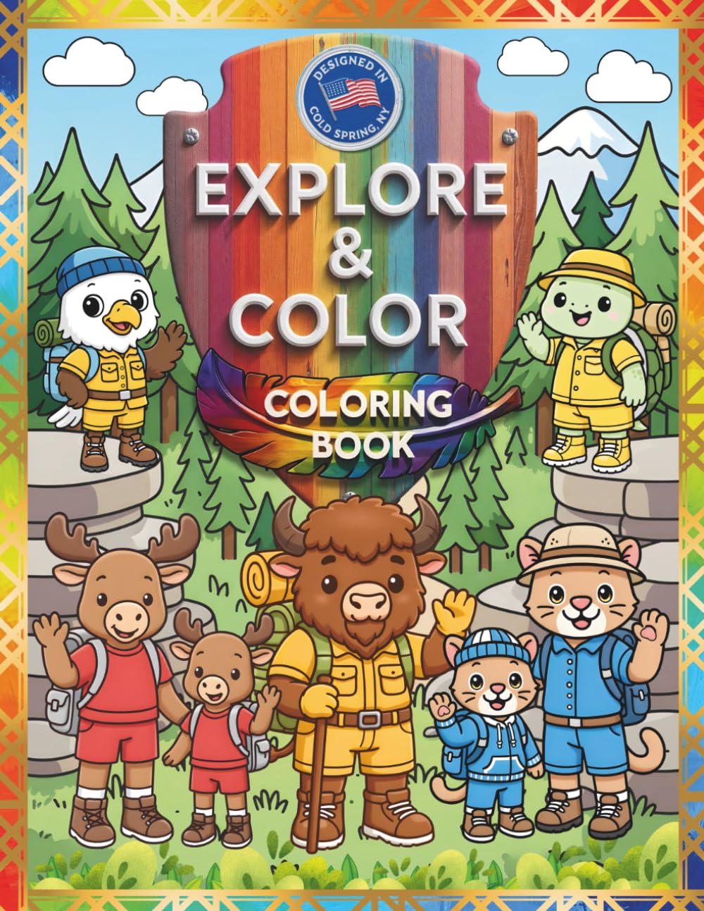 Explore & Color: Wildlife Adventures in America’s National Parks (WILDLIFE & NATURE SERIES)