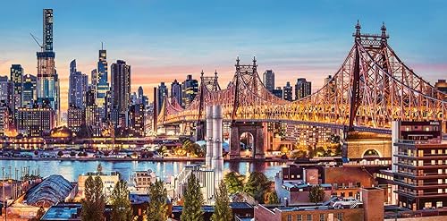 Miniatura 2 de CASTORLAND Rompecabezas de 4000 piezas, Good Evening New York, rompecabezas de Nueva York, rompecabezas de Estados Unidos, rompecabezas de horizonte