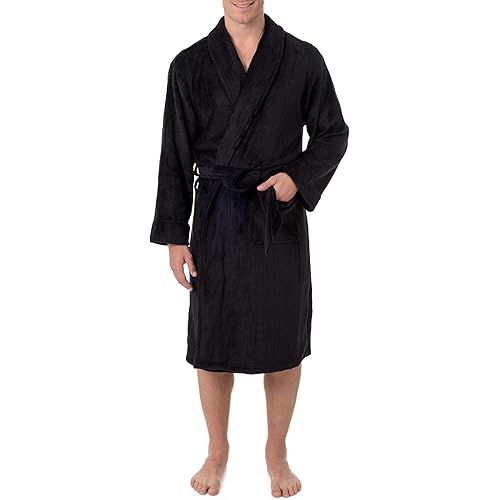 Van Heusen Mens Drop Needle Comfort Soft Fleece Robe