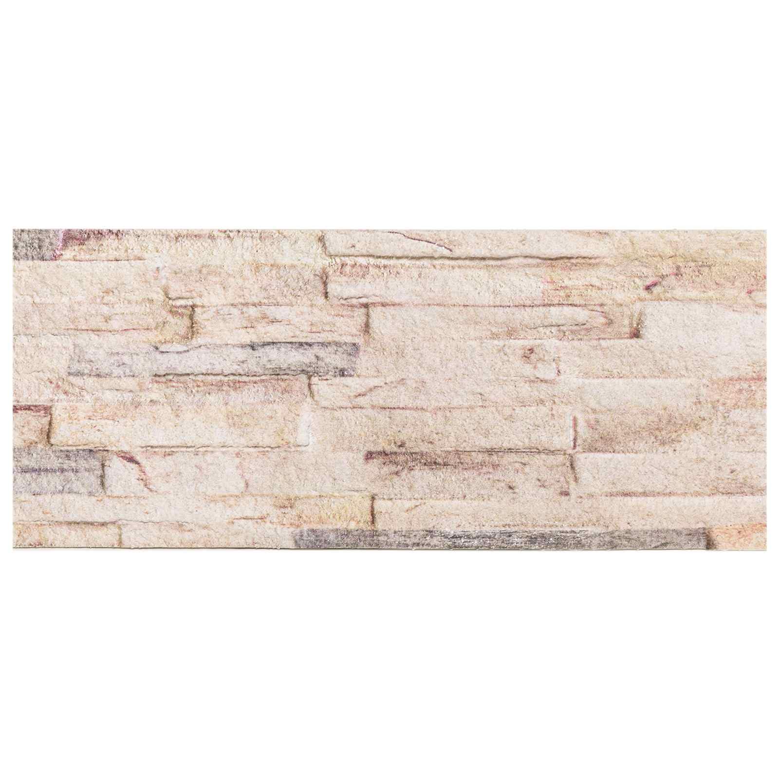 Panele ścienne 10 szt. 100 x 25 cm biało-czerwone pianka EPS