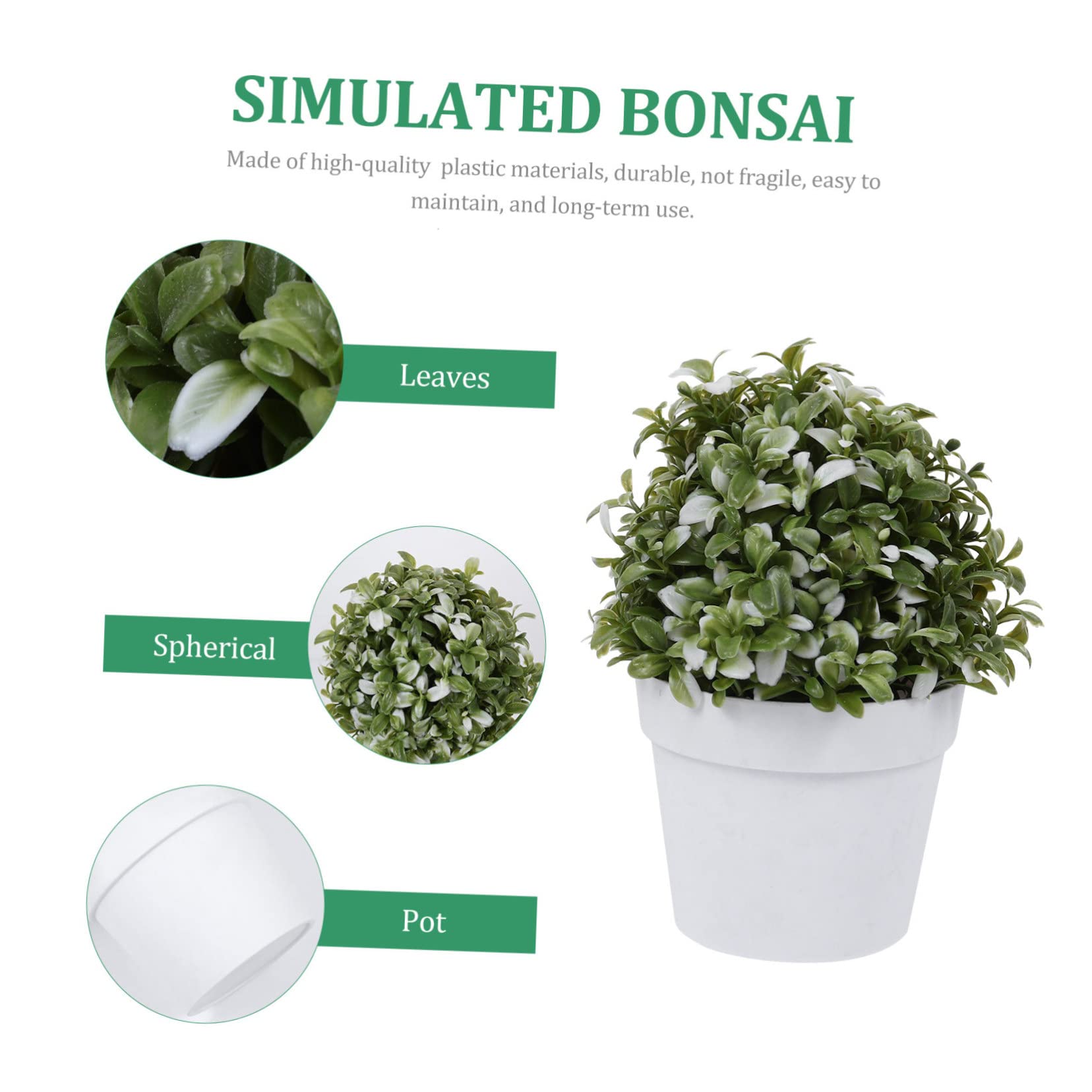 ARTIBETTER Simulated Potted Plant Office Desk Decor Artificial Plants Indoor Mini Fake Flowers Decorative Faux Plant Artificial Pot Tabletop Plant Artibetter Flowerpot Fake Flowers Potted Rustic Potted Flower