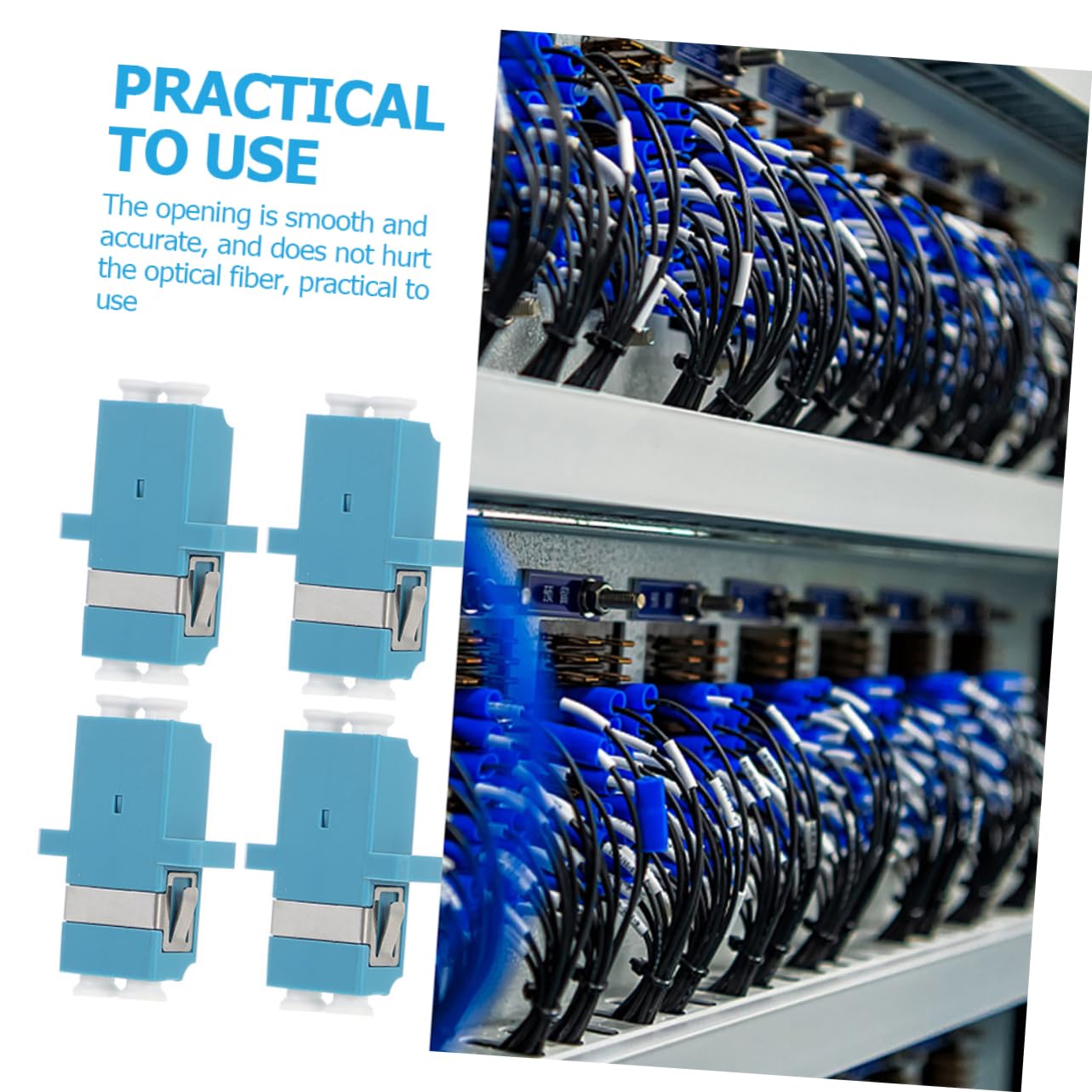 Gadpiparty 60stücke Pack Glasfaseradapter Für Netzwerkverbindungen Präzise -koppler Mit Geringer Einfügedämpfung Und Hoher Stabilität Für Catv-systeme Und Zuverlässige