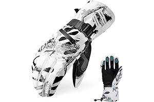 Ski Gloves Men Waterproof, Winter Gloves for -30°F Anti-Slip Touchscreen Snowboard Gloves...