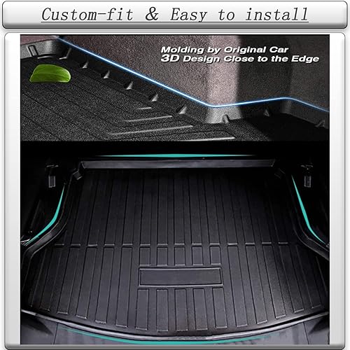 Miniatura 3 de Rogue Cargo Liner  Tapete de carga para todo tipo de clima, compatible con 2014-2020 Rogue sin asientos de tercera fila, modelos no seleccionados o