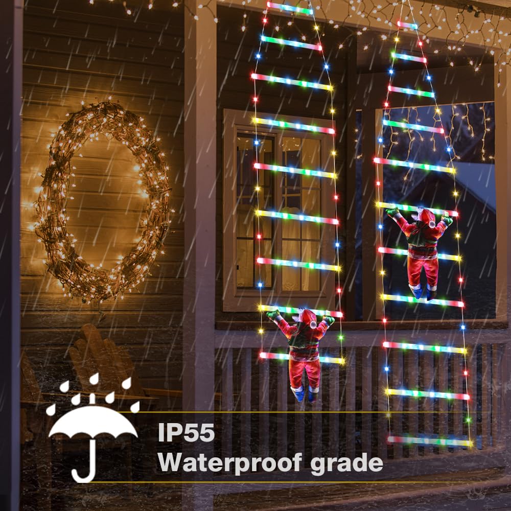 IJspegel kerstverlichting 480 LED warm wit 10m lang voor binnen en buiten