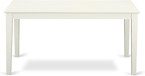 Miniatura 7 de East West Furniture CAT-CAP-S - Mesa de cocina moderna Capri, mesa de comedor rectangular con patas resistentes, 36 x 60 pulgadas, capuchino