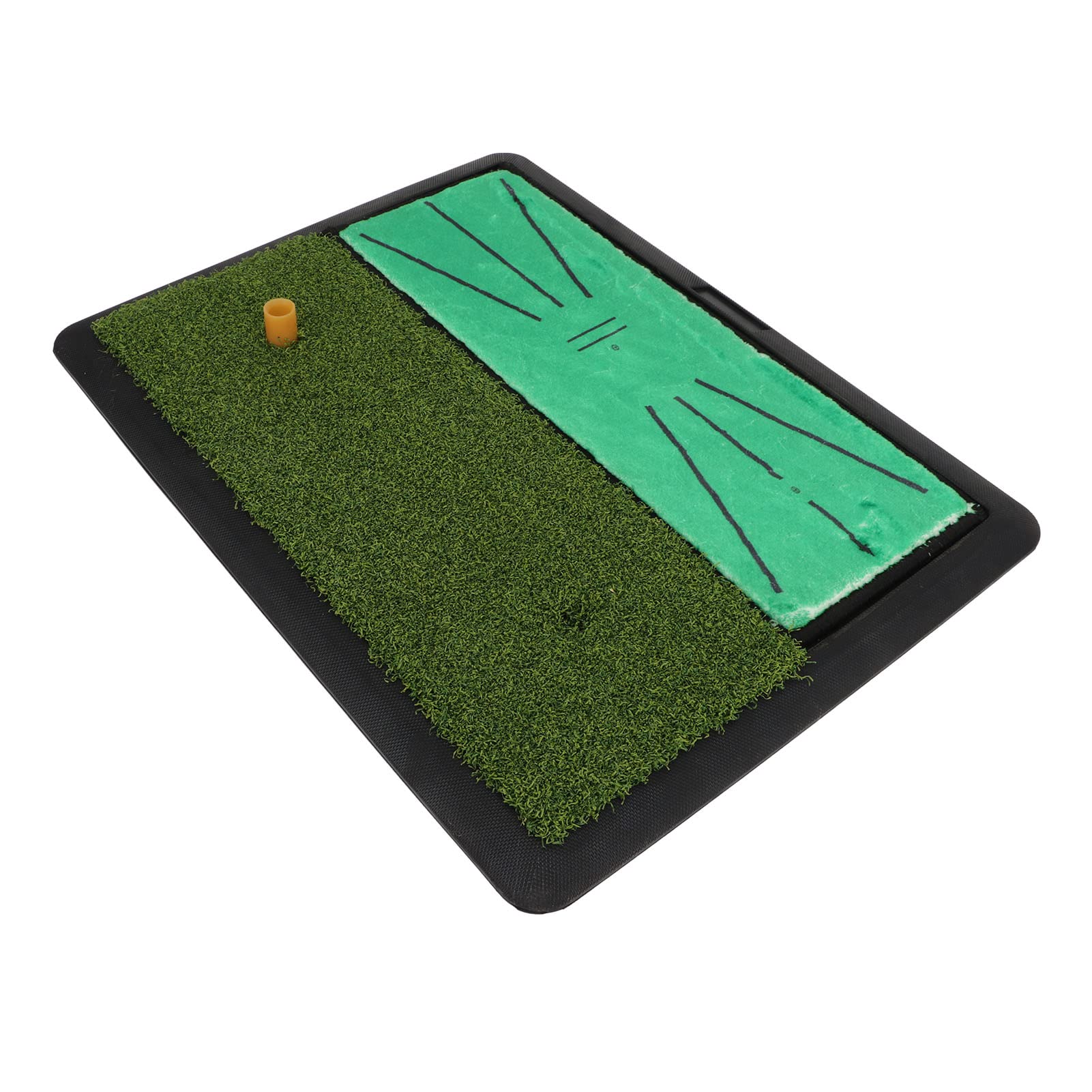 Double Grass Golf Strokes, Reduce Screen Hit Track Friction Damage 2 S 1 -Point Golf Mat for Leisure Time Entertainment