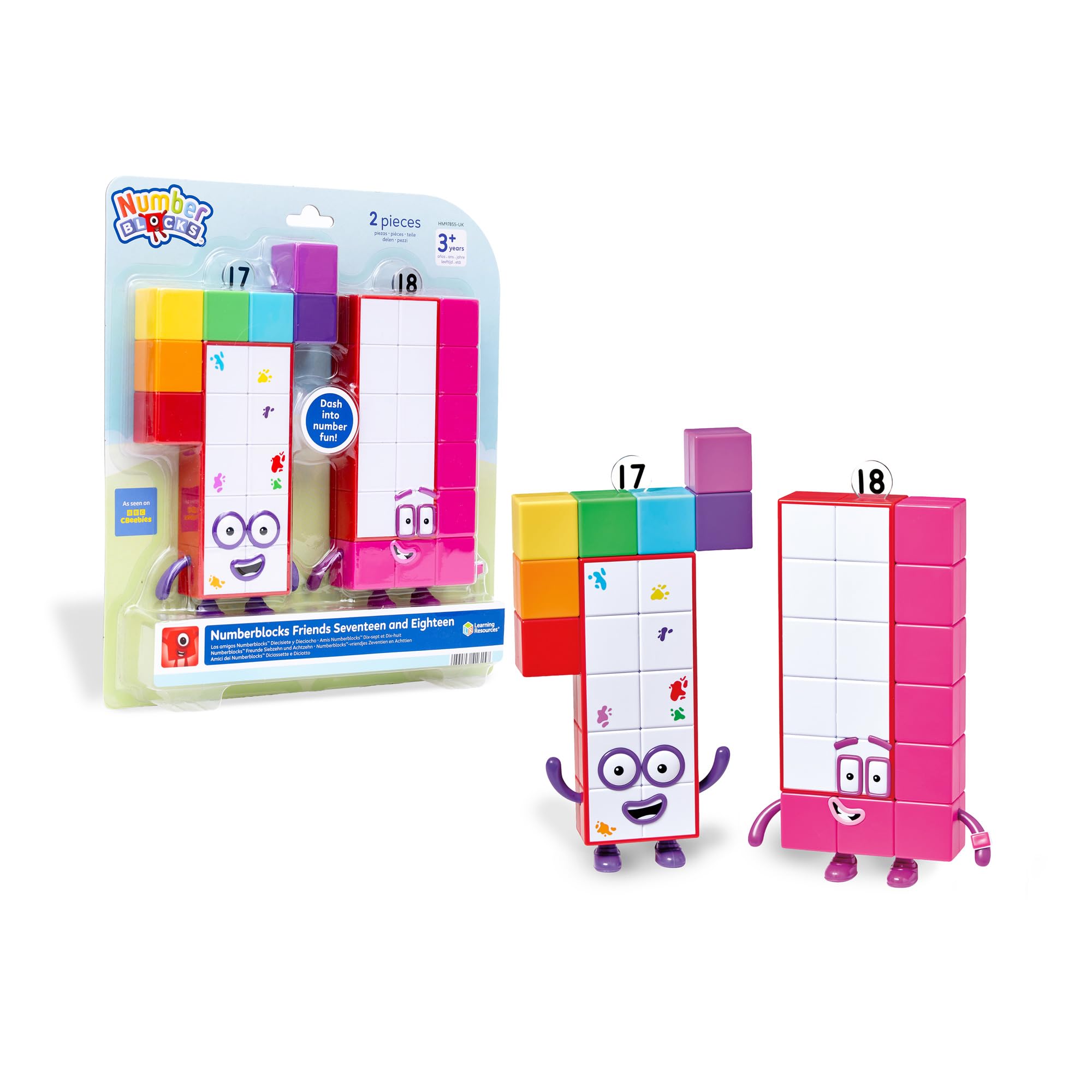Learning Resources Numberblocks Seventeen And Eighteen Figures Ages 3+