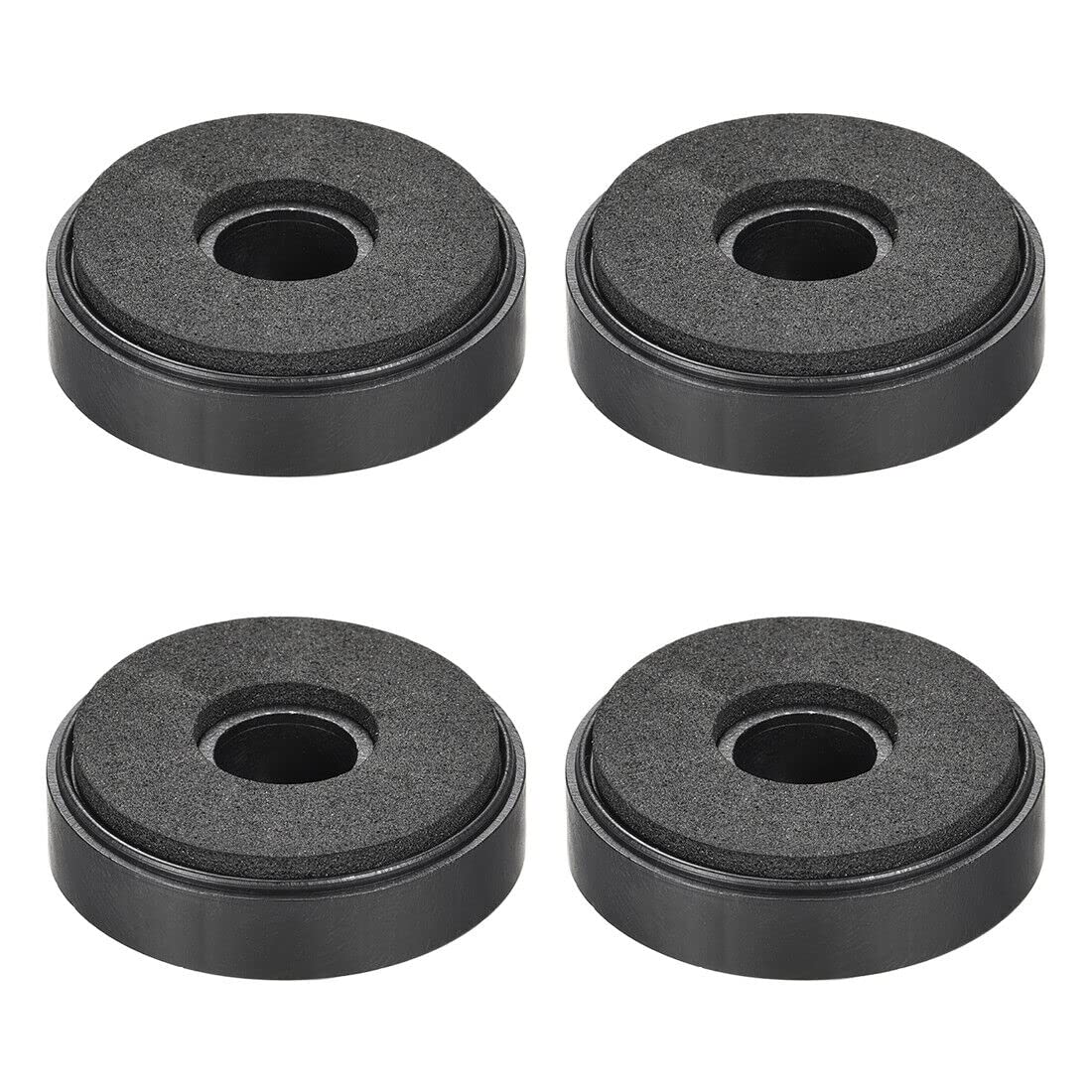Tool parts 4 Pcs D40xH11.35mm Plastic Anti-Vibration Base Pad Stand for Speaker HiFi Black