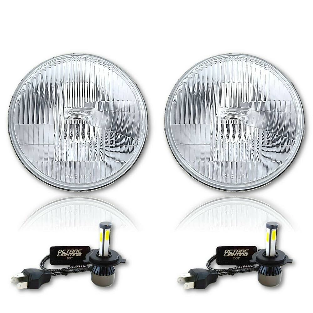 極美品　23-24 ELAN バインディング XENON Amazon.com: Octane Lighting 7 Inch Stock Style H4 Glass