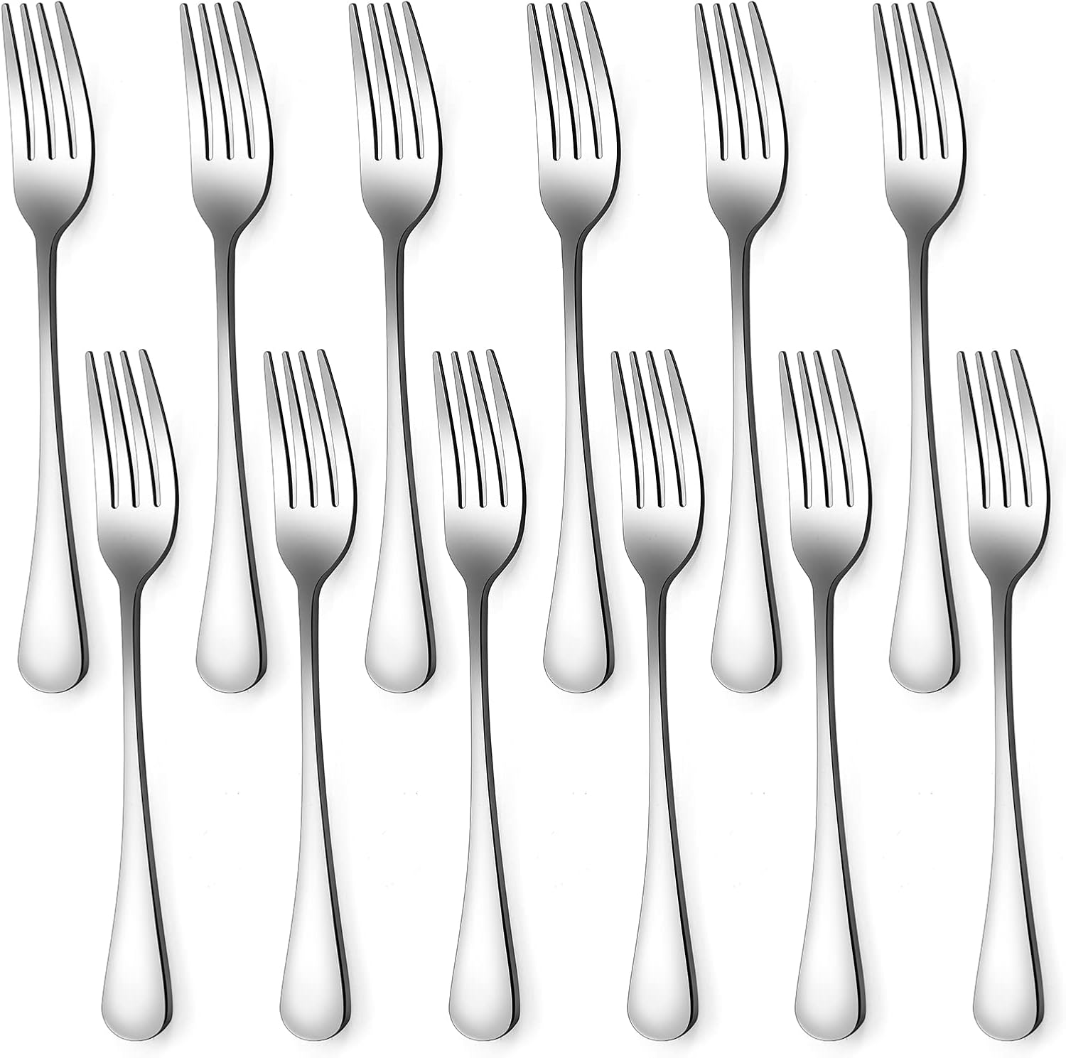Set of 12, Stainless Steel Dinner Forks Silverware Set, HeavyDuty