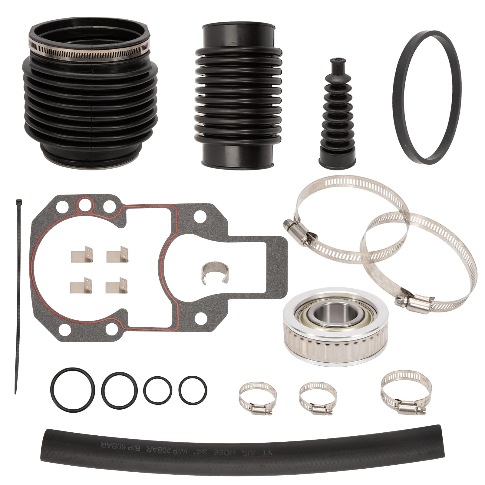 30-803099T1 Faltenbalgsatz für Mer-Cruiser Alpha 1 Gen 2 mit Kardanlager Bellows Transom Kit für Mer-Cruiser Mer-cury Mercruiser Alpha 1 Gen 2 Heckantriebsmotoren